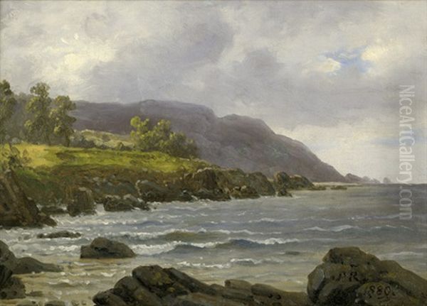 Kustenlandschaft Von Skalderviken Bei Kullen In Schweden Oil Painting by Peter (Johann P.) Raadsig