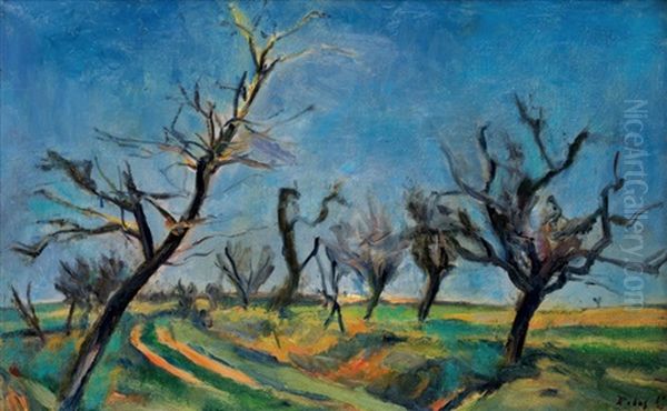 Predjari - Duben 1946 Oil Painting by Vaclav Rabas