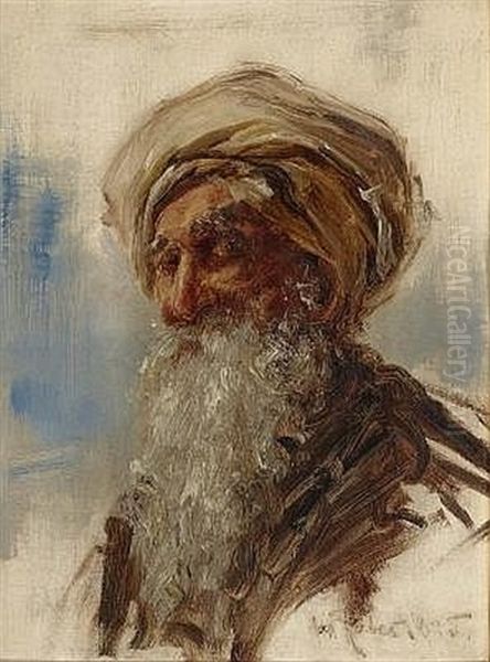 Araber Oil Painting by Max Friedrich Rabes