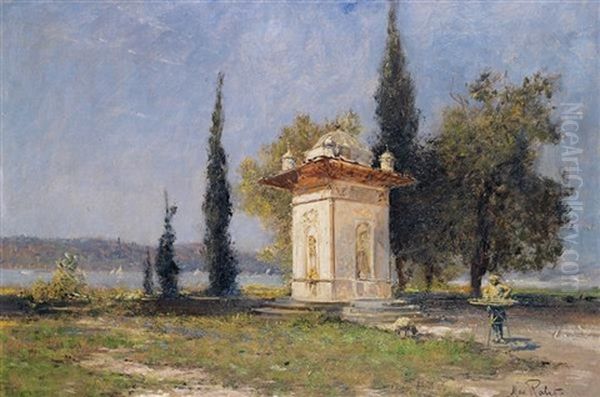 <la Fontaine Nihrimah-sultan>, Les Eaux Douces Oil Painting by Max Friedrich Rabes