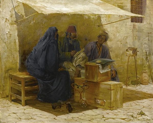 The Scribe Oil Painting by Max Friedrich Rabes