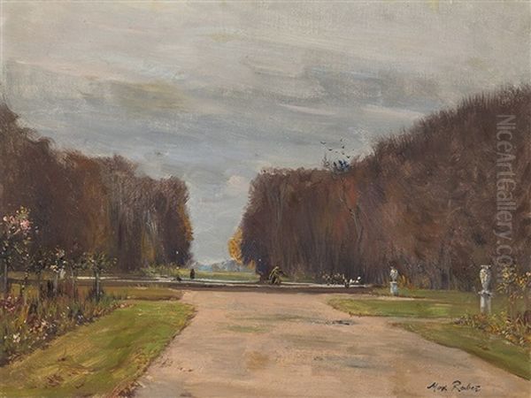 In The Park Oil Painting by Max Friedrich Rabes