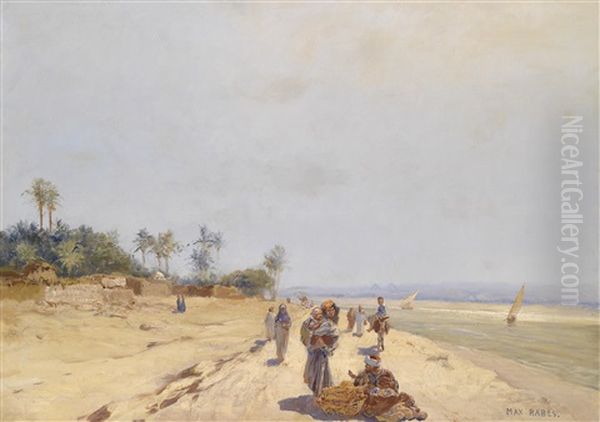 An Den Ufern Des Nils Oil Painting by Max Friedrich Rabes