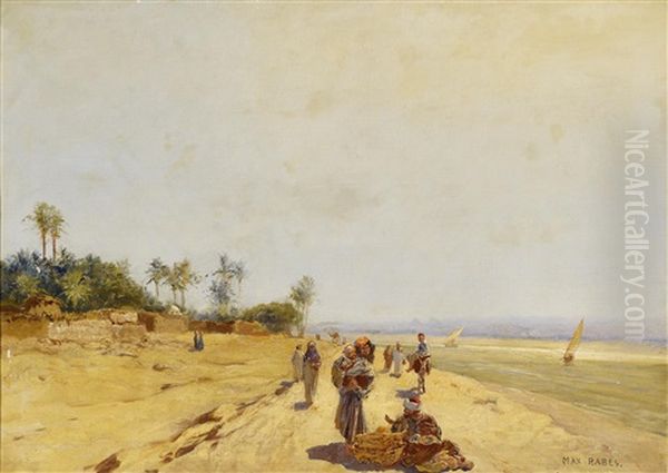 An Den Ufern Des Nils Oil Painting by Max Friedrich Rabes