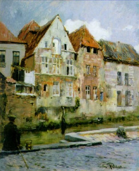 Gezicht Te Mechelen Oil Painting by Max Friedrich Rabes