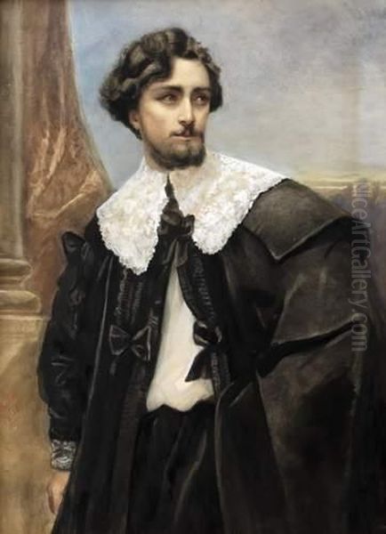 Portrait D'un Homme En Costume Du Xviie Siecle Oil Painting by Mathilde, Princesse Bonaparte