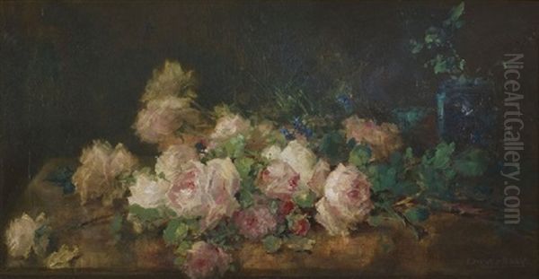 Roses Oil Painting by Edward Raby