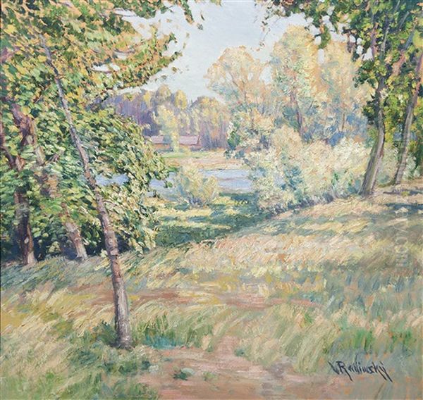 Sunny Atmosphere Oil Painting by Vaclav Radimsky