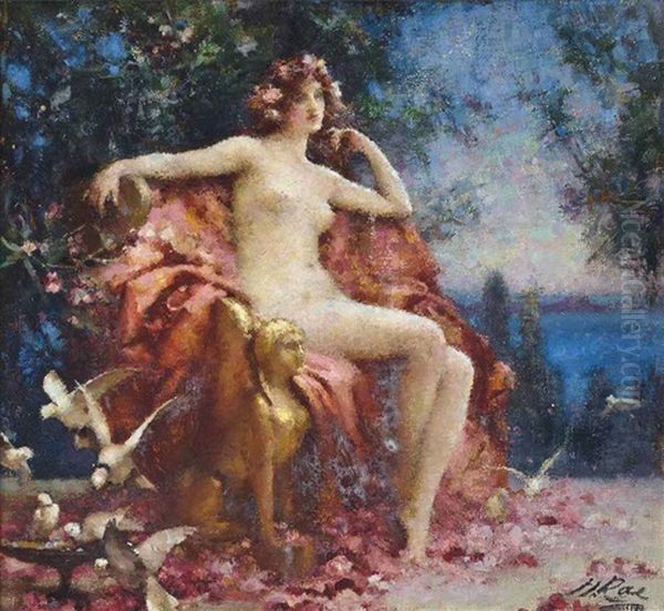 The Siren's Throne Oil Painting by Henrietta (Mrs. Ernest Normand) Rae