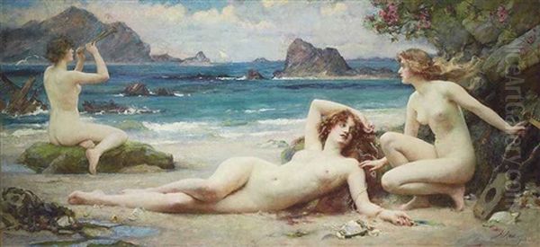 The Sirens Oil Painting by Henrietta (Mrs. Ernest Normand) Rae