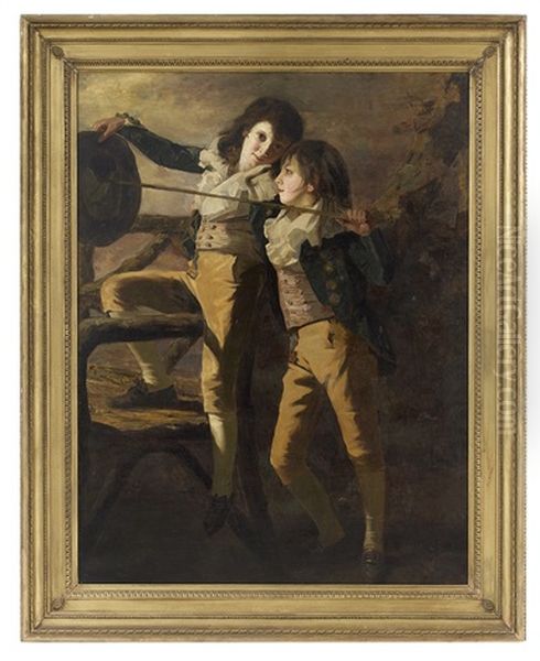 The Allen Brothers - Portrait Of James And John Lee Allen Oil Painting by Sir Henry Raeburn