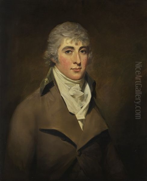 Portrait Of James Hepburn, Half-length, Wearing A Grey Coat And White Stock Oil Painting by Sir Henry Raeburn