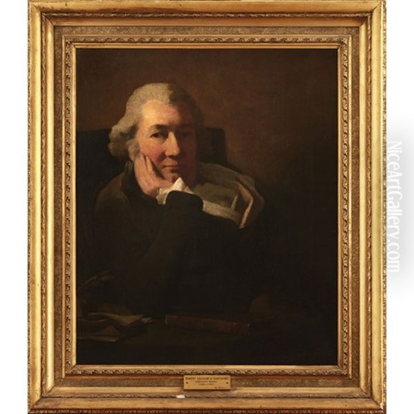 Half Length Portrait Of Robert Cunningham Graham Of Gartmore And Finlayston Oil Painting by Sir Henry Raeburn