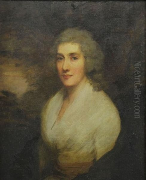 Portrait Of Miss Helen Curie Laing (mrs James Lamont) Oil Painting by Sir Henry Raeburn