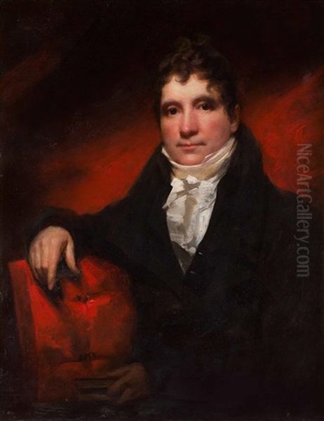 Half Length Portrait Of John Jeffrey Of Allerbeck Oil Painting by Sir Henry Raeburn