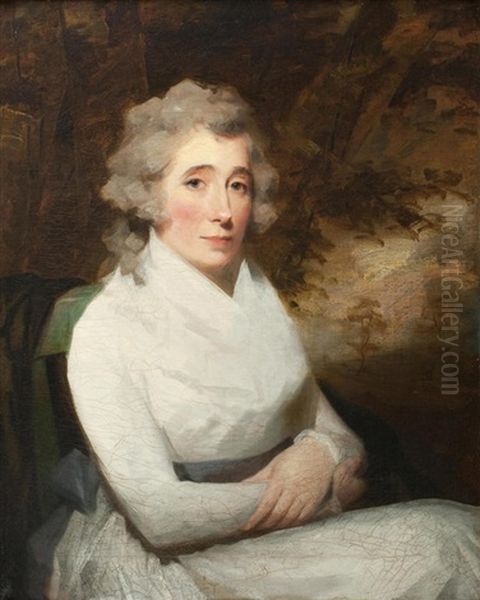 Half-length Portrait Of Mrs Allen Oil Painting by Sir Henry Raeburn