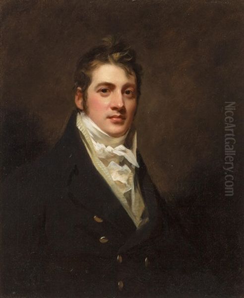 Half-length Portrait Of James Cochrane Of Edinburgh Oil Painting by Sir Henry Raeburn