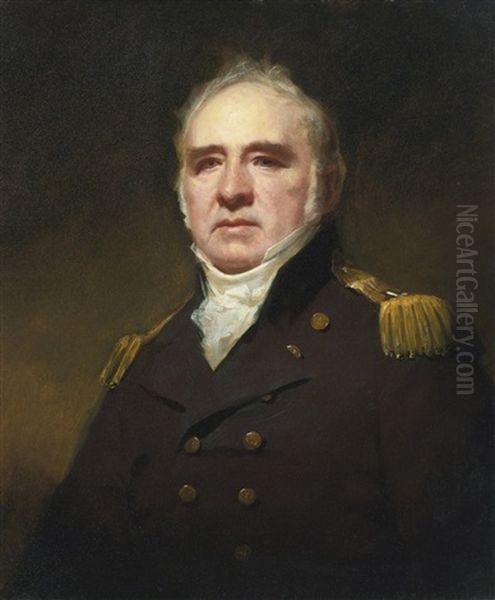 Portrait Of Captain James Forbes-drummond, R.n., Of Hawthornden Oil Painting by Sir Henry Raeburn