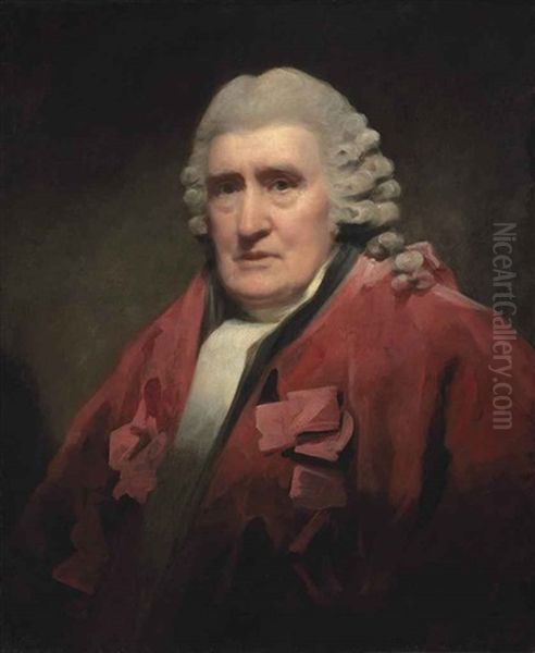 Portrait Of William Baillie, Lord Polkemmet (lord Of Session), Bust-length Oil Painting by Sir Henry Raeburn