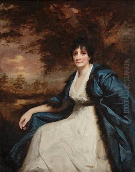 A Portrait Of Jean Cockburn Ross Oil Painting by Sir Henry Raeburn