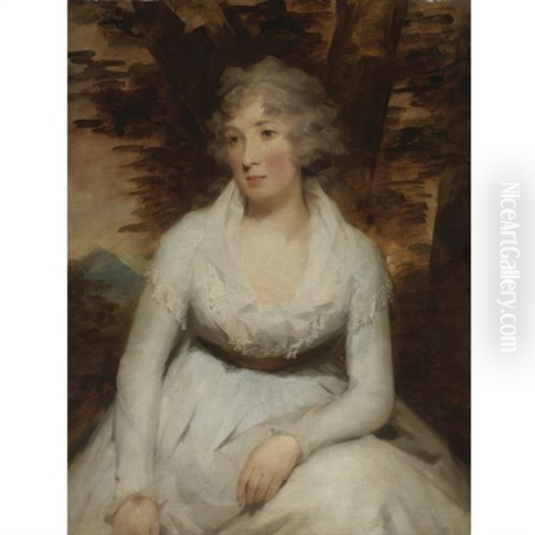 Miss Elizabeth Dalrymple (afterwards Mrs. George Leith) Oil Painting by Sir Henry Raeburn