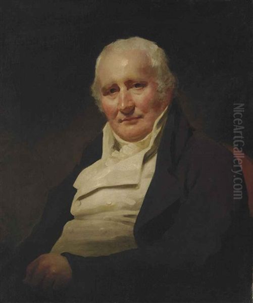 Portrait Of Mr. Spottiswood, Seated Oil Painting by Sir Henry Raeburn