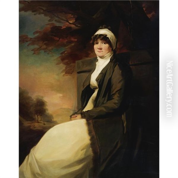 Portrait Of Zepherina Veitch Of Eliock Oil Painting by Sir Henry Raeburn