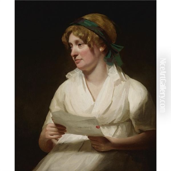 Portrait Of Ms. Julia Kerr Oil Painting by Sir Henry Raeburn