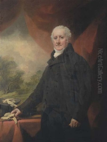 Portrait Of A Gentleman (andrew Wauchope Of Niddrie?) Oil Painting by Sir Henry Raeburn