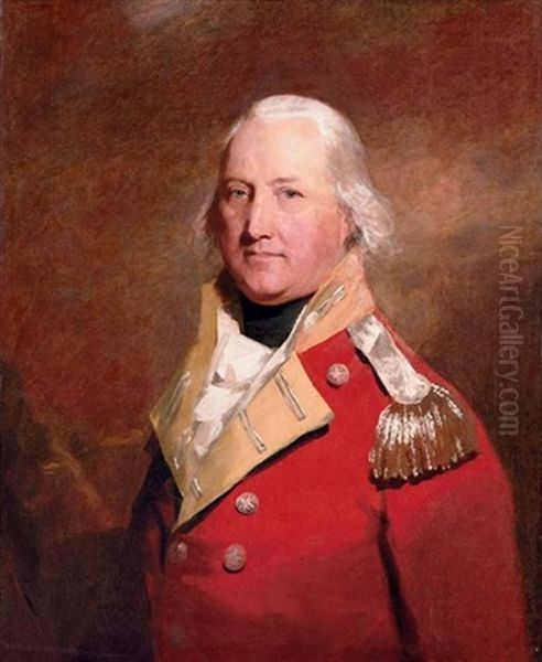 Portrait Of Sir Andrew Cathcart, 4th Bt. Of Carleton, In An Officer's Uniform by Sir Henry Raeburn