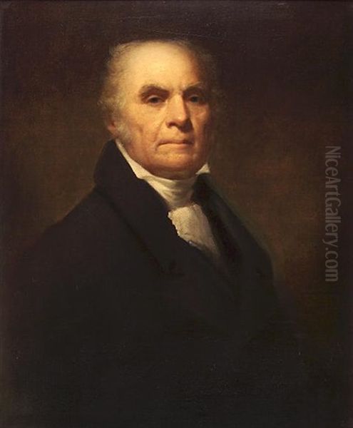 Bust Length Portrait Of A Gentleman (mr. John Brown Of Haddington?) Oil Painting by Sir Henry Raeburn