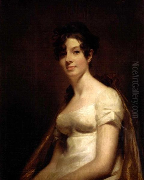 Portrait Of Elizabeth Campbell, Marchesa Di Spineto Oil Painting by Sir Henry Raeburn