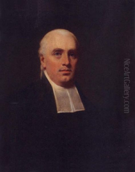 Portrait Of The Rev. William Paul Wearing Clerical Dress Oil Painting by Sir Henry Raeburn