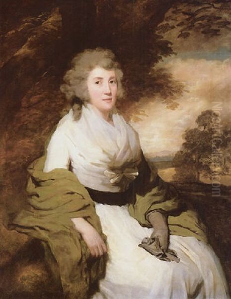 Portrait Of Mrs. John Parish Oil Painting by Sir Henry Raeburn