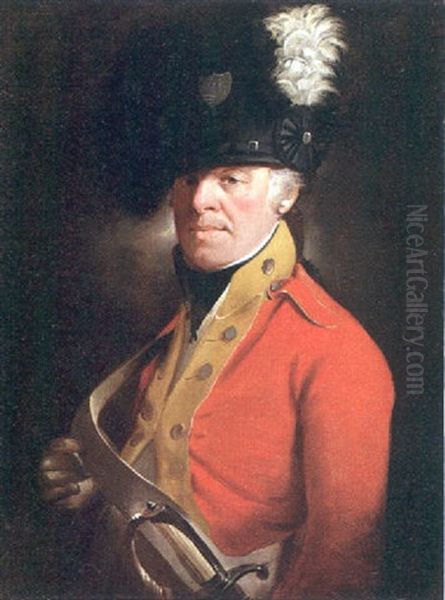 Portrait Of An Officer In Military Uniform Oil Painting by Sir Henry Raeburn