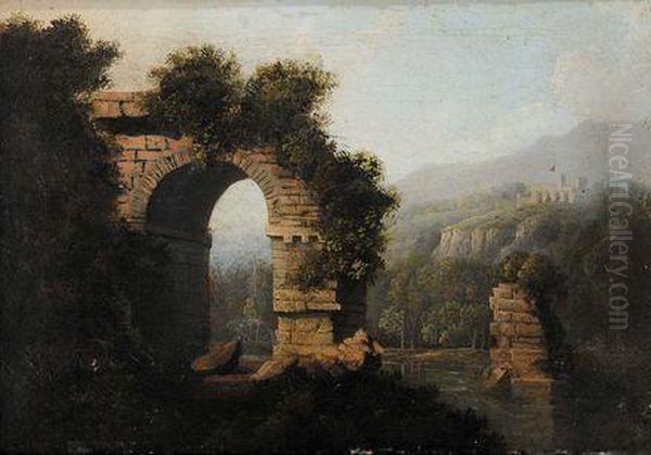 Paesaggio Roccioso Oil Painting by Carlo Bonavia