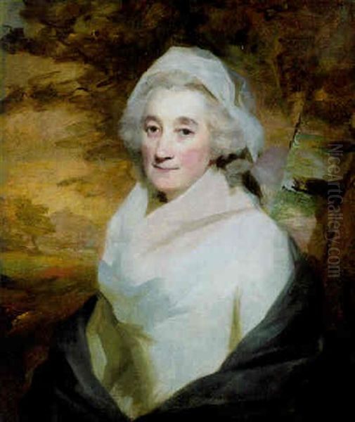 Portrait Of Lady Helen Boyle, Half-length, Before A Landscape Oil Painting by Sir Henry Raeburn