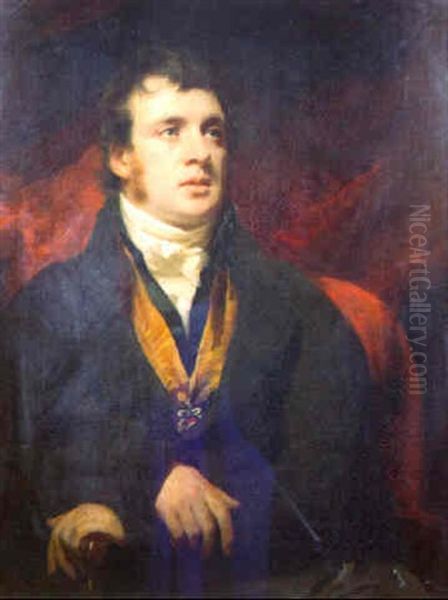 Portrait Of Sir George Steuart Mackenzie, 7th Bt., Of Coul Oil Painting by Sir Henry Raeburn