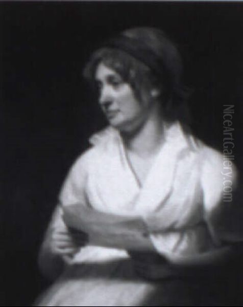 Portrait Of Mrs. Julia Kerr Oil Painting by Sir Henry Raeburn