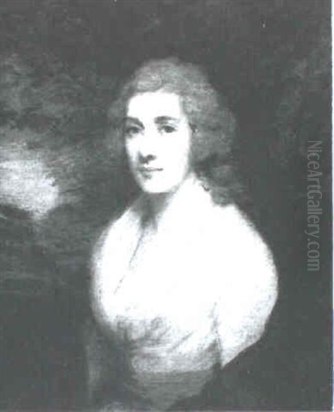 Portrait Of Mrs. James Lamont, Nee Helen Currie Laing Oil Painting by Sir Henry Raeburn