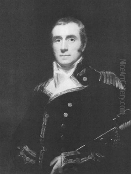 Portrait Of The Honorable William J. Napier, Captain, R.n.  (1786-1834) Oil Painting by Sir Henry Raeburn