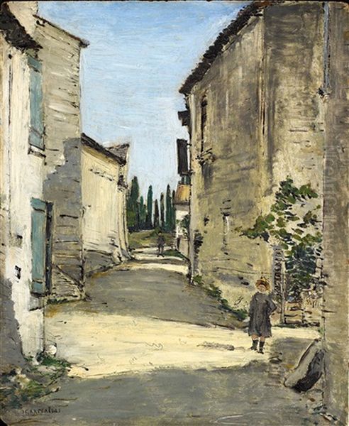 Les Colombes De Pline S'abreuvant Oil Painting by Jean Francois Raffaelli