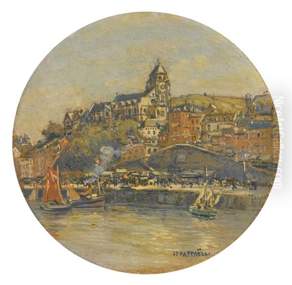 Le Treport Oil Painting by Jean Francois Raffaelli