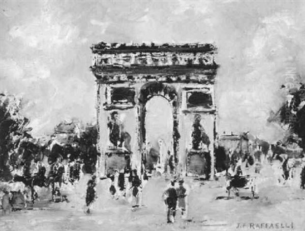 Arc De Triomphe Oil Painting by Jean Francois Raffaelli