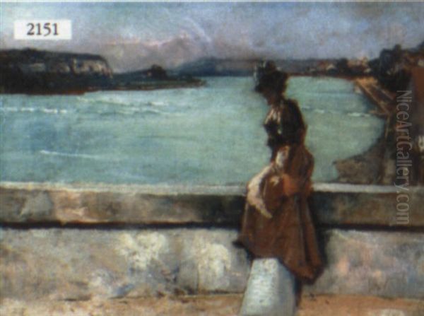 Woman Of The Promenade Oil Painting by Jean Francois Raffaelli