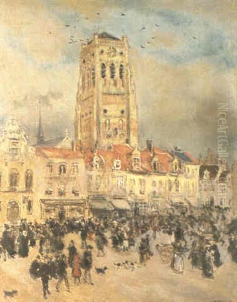 Le Beffroi Oil Painting by Jean Francois Raffaelli