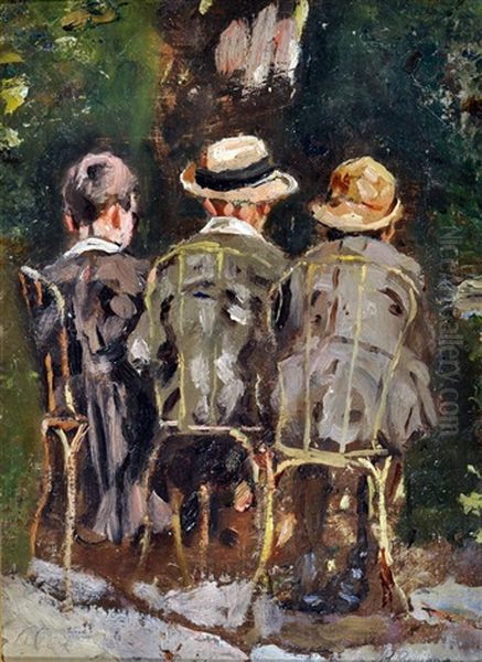 I Tre Amici Oil Painting by Raffaele Ragione