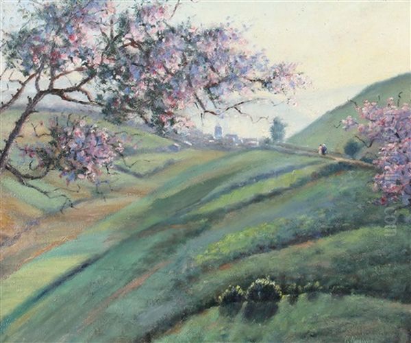 Paessagio Primavera Oil Painting by Raffaele Ragione