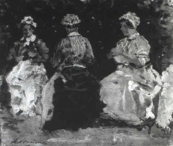 Les Nurses Au Parc Monceau by Raffaele Ragione