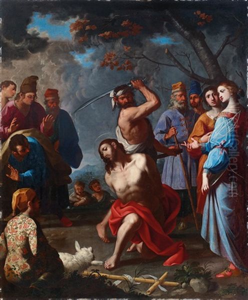 The Beheading Of Saint John The Baptist Oil Painting by Michele Ragoglia